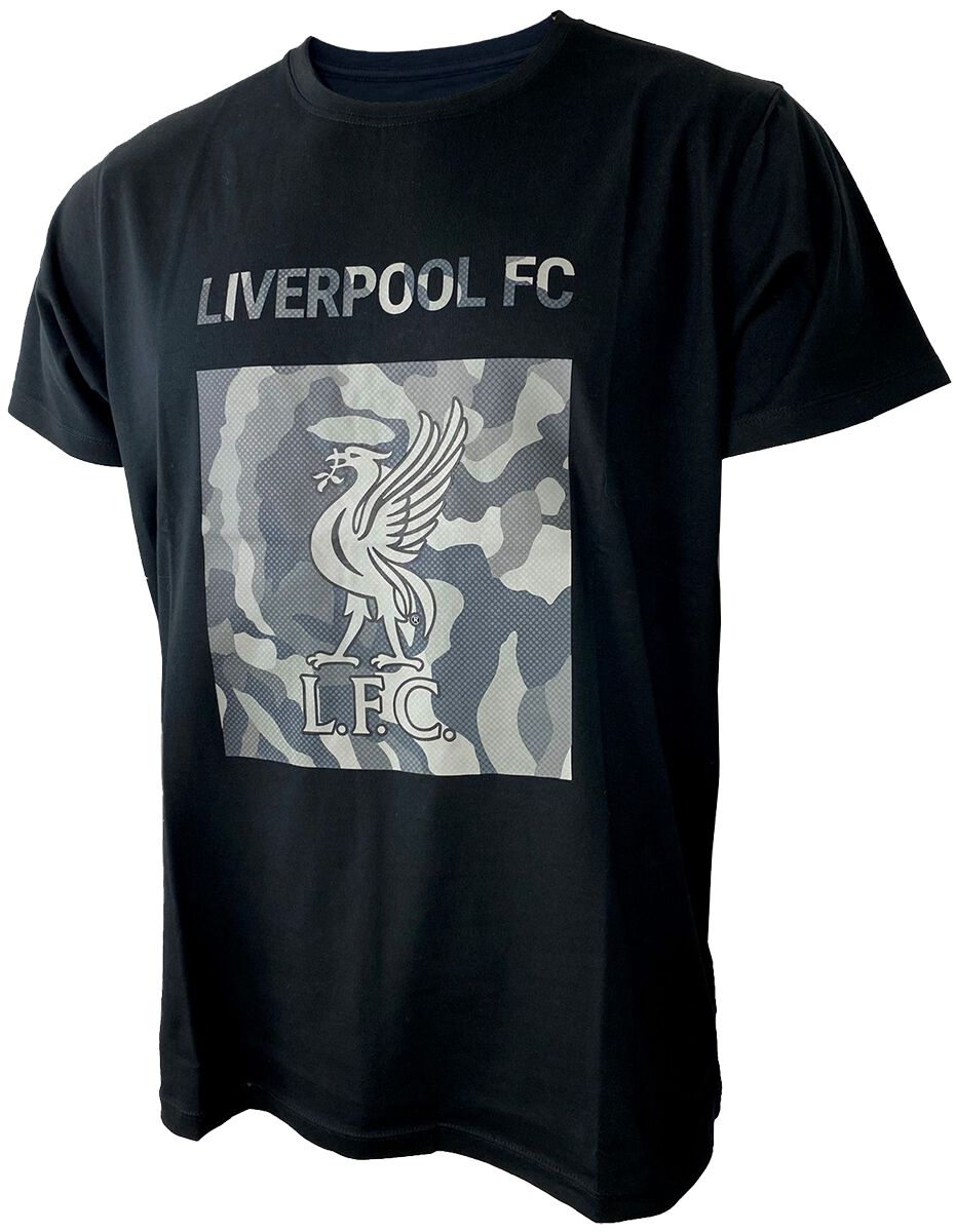 FC Liverpool T-Shirt - LFC - S bis XXL - für Männer - Größe L - schwarz