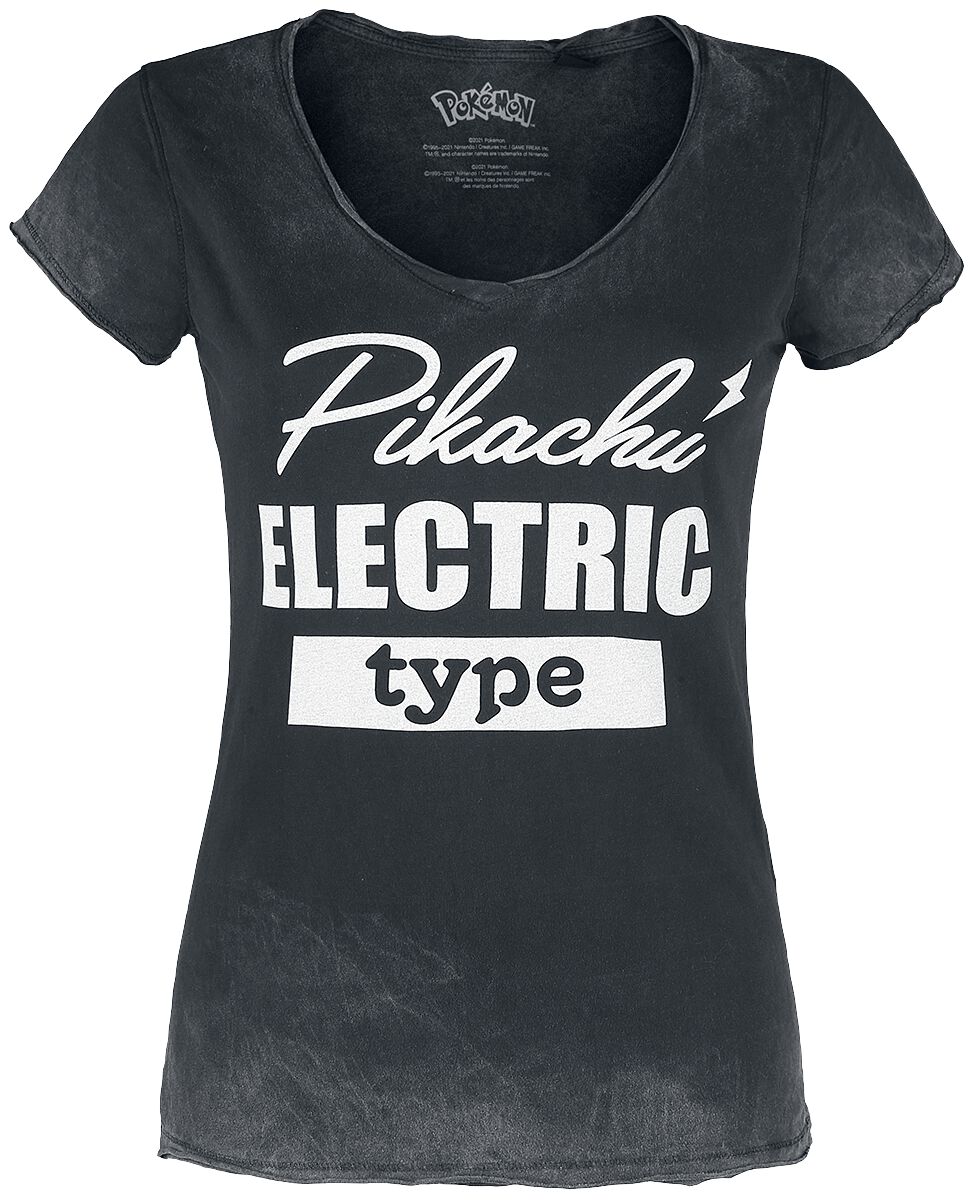 Pokémon Pikachu – Electric Type T-Shirt grau – 50.02% Rabatt Pokémon Pikachu – Electric Type T-Shirt grau – 50.02% Rabatt