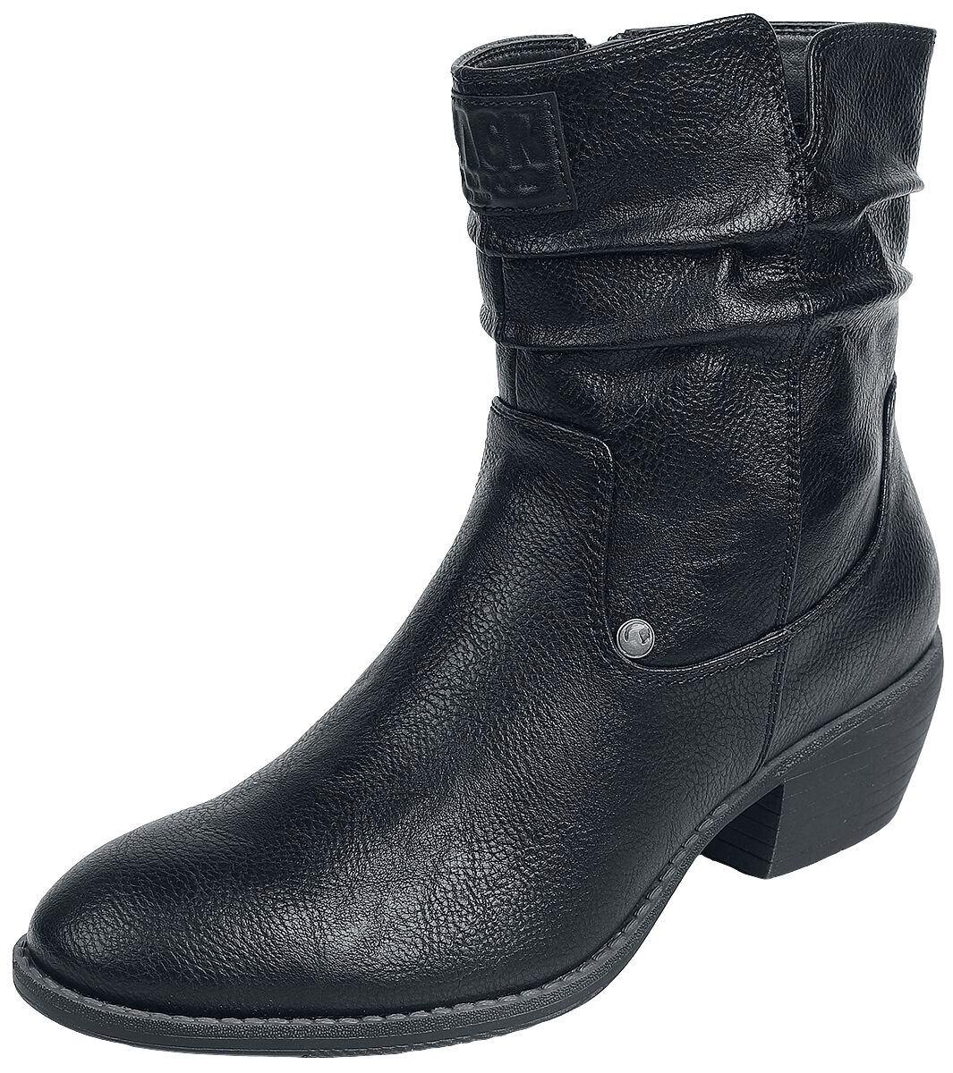 Levně Black Premium by EMP Černé boty na podpatku boty černá
