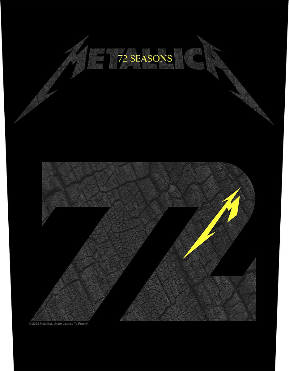 Levně Metallica Charred 72 (M72) nášivka na záda vícebarevný