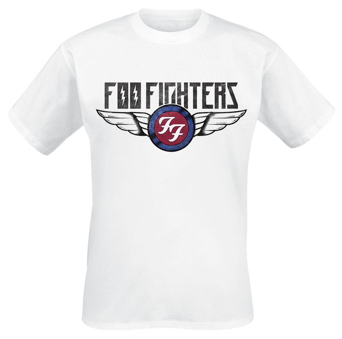 T-Shirt Manches courtes de Foo Fighters - Flash Wings - M - pour Homme - blanc