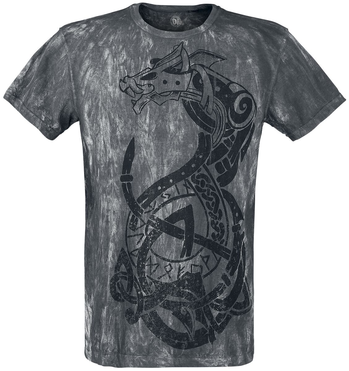Outer Vision - Gothic T-Shirt - Viking Warrior - S bis 4XL - für Männer - Größe XXL - grau