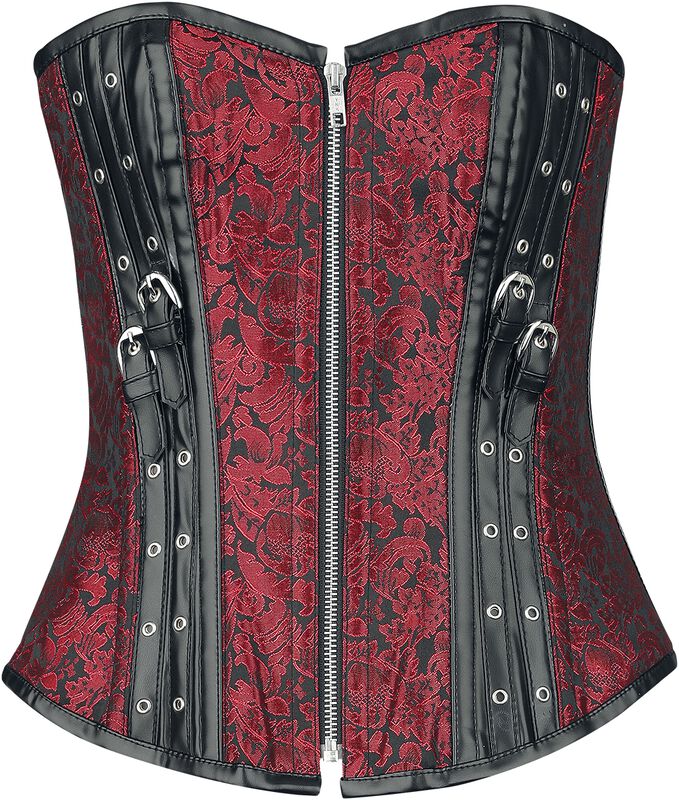 Corset with Straps and Zipper