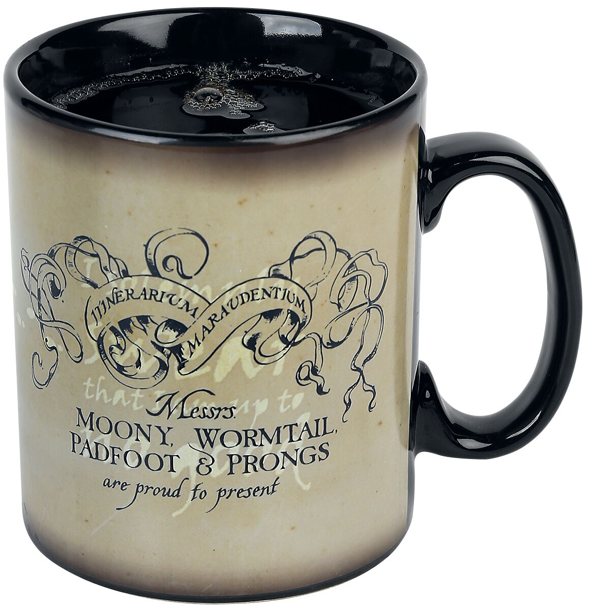 Harry Potter Tasse Karte Des Rumtreibers Karte des Rumtreibers -Tasse mit Thermoeffekt | Harry Potter Tasse | EMP