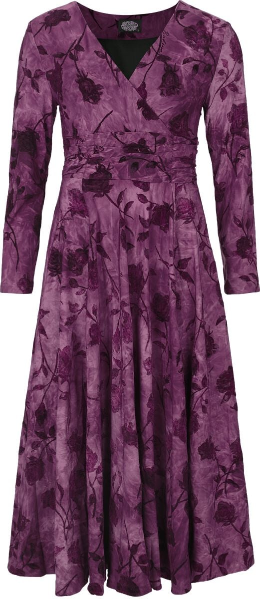 Robe mi-longue Rockabilly de H&R London - Vintage Bloom Dress - XS à 3XL - pour Femme - lilas