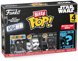 Tie Fighter Pilot, Stormtrooper, Darth Vader + Mystery Figur (Bitty Pop! 4 Pack) Vinyl Figuren, Star Wars, Funko Bitty Pop!