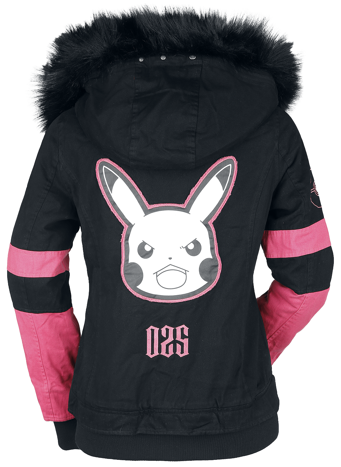 Pokémon - Gaming Winterjacke - Pikachu - Rocks - XL bis XXL - für Damen - Größe XXL - schwarz/pink  - EMP exklusives Merchandise!