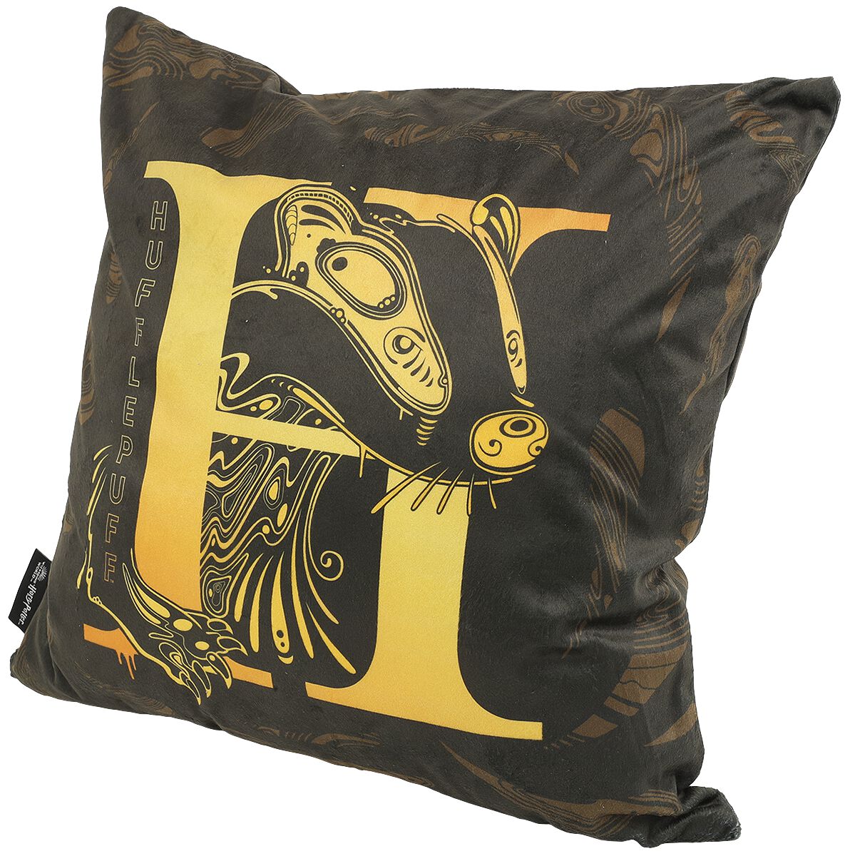 Harry Potter Hufflepuff Kissen grau gelb