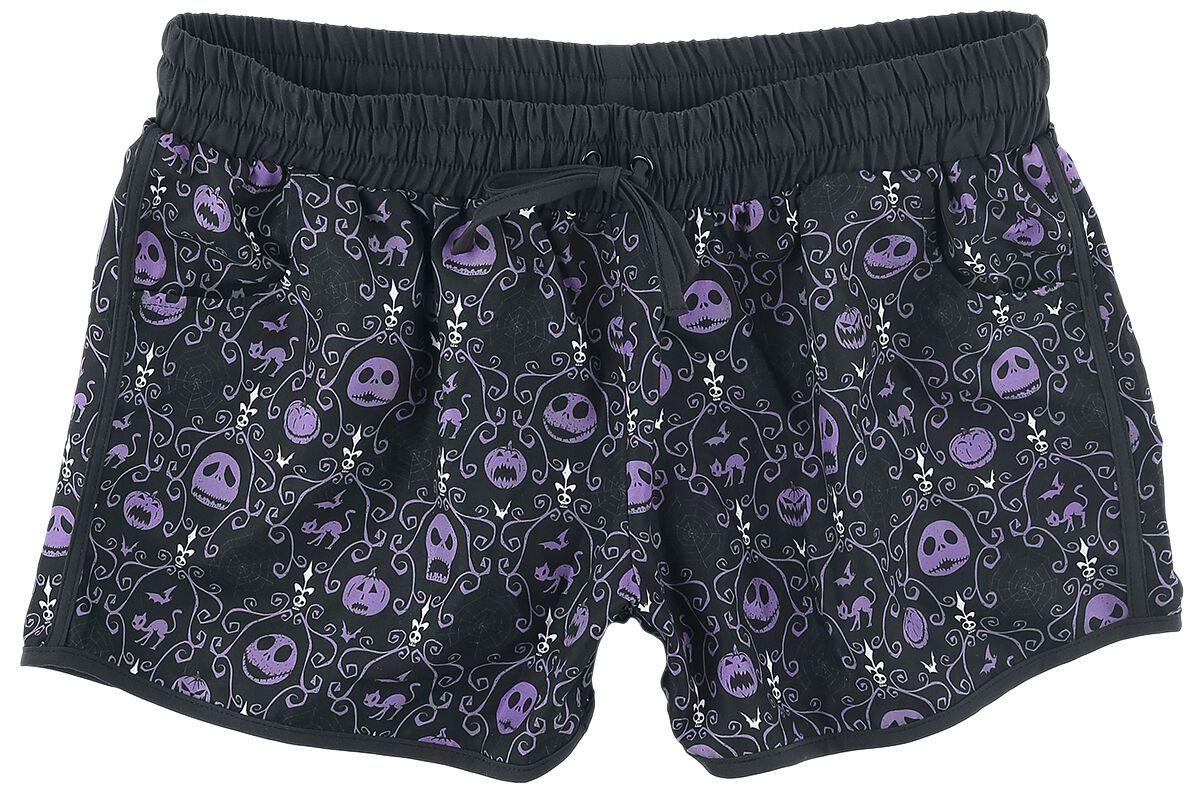The Nightmare Before Christmas Purple Pumpkin Badeshort schwarz The Nightmare Before Christmas Purple Pumpkin Badeshort schwarz