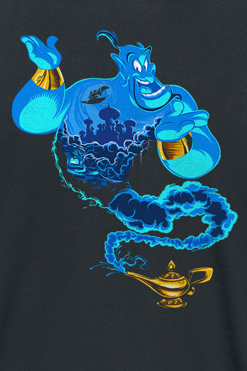Aladdin Genie of the Lamp T-Shirt schwarz