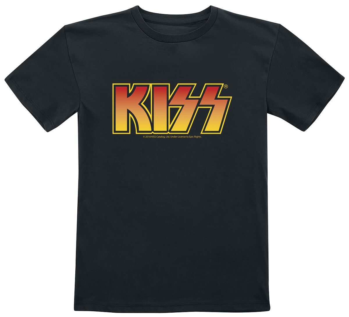 Levně Kiss Metal-Kids - Logo detské tricko černá