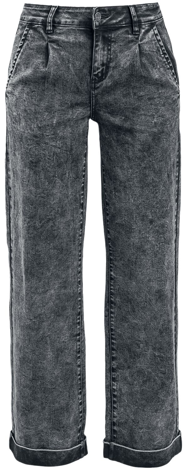 Graue Marlene Hose Jeans schwarz von Black Premium by EMP
