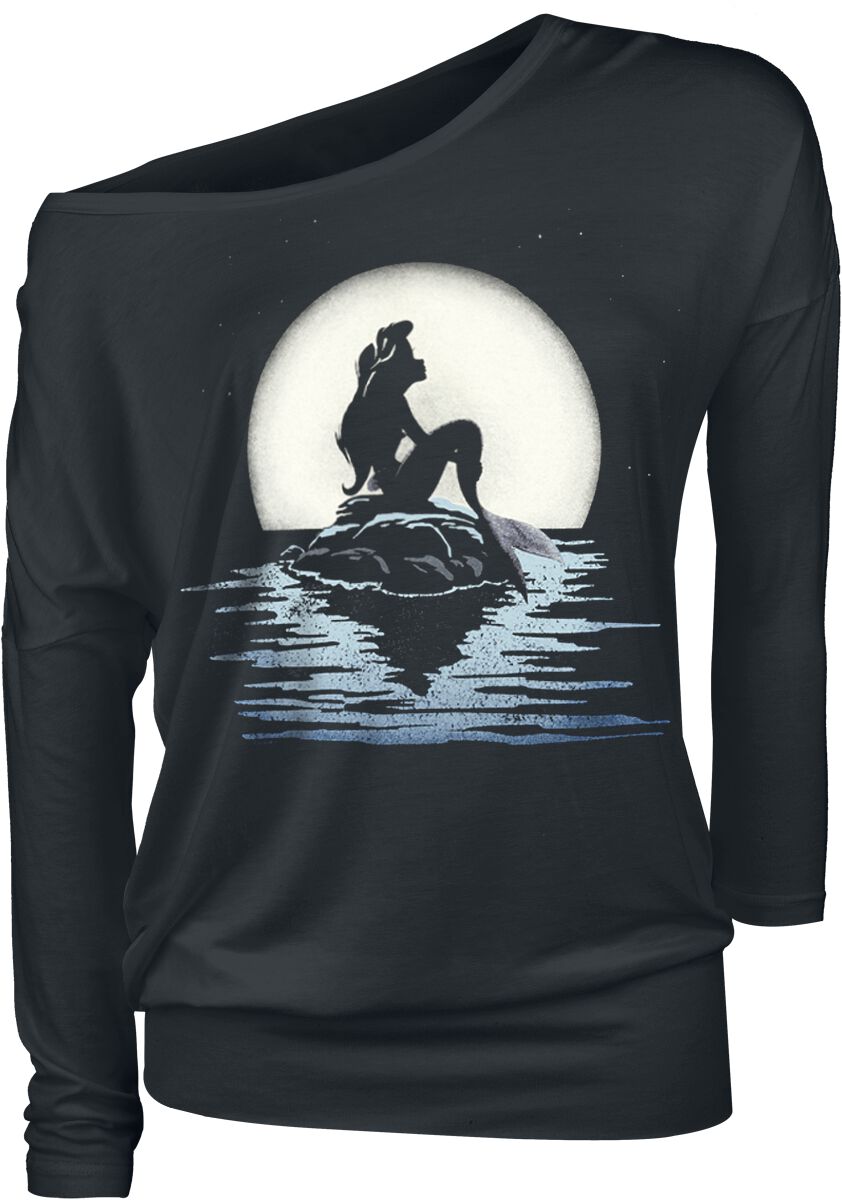 Moonshine Langarmshirt schwarz von Arielle die Meerjungfrau