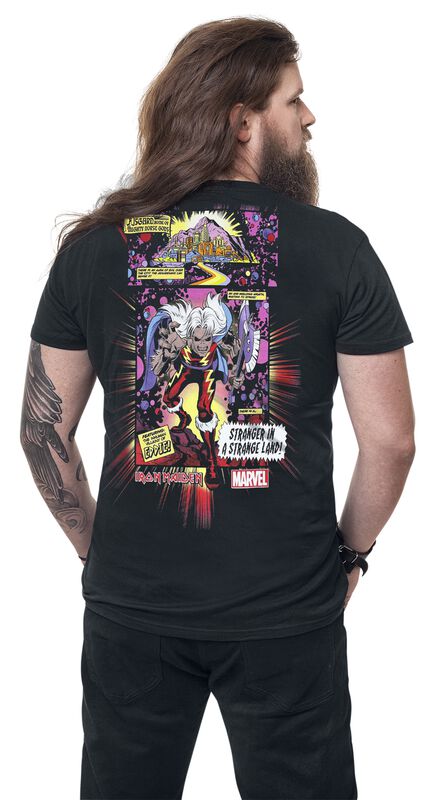 Band Merch Iron Maiden Iron Maiden x Marvel Collection - Stranger In A Strange Land | Iron Maiden T-Shirt