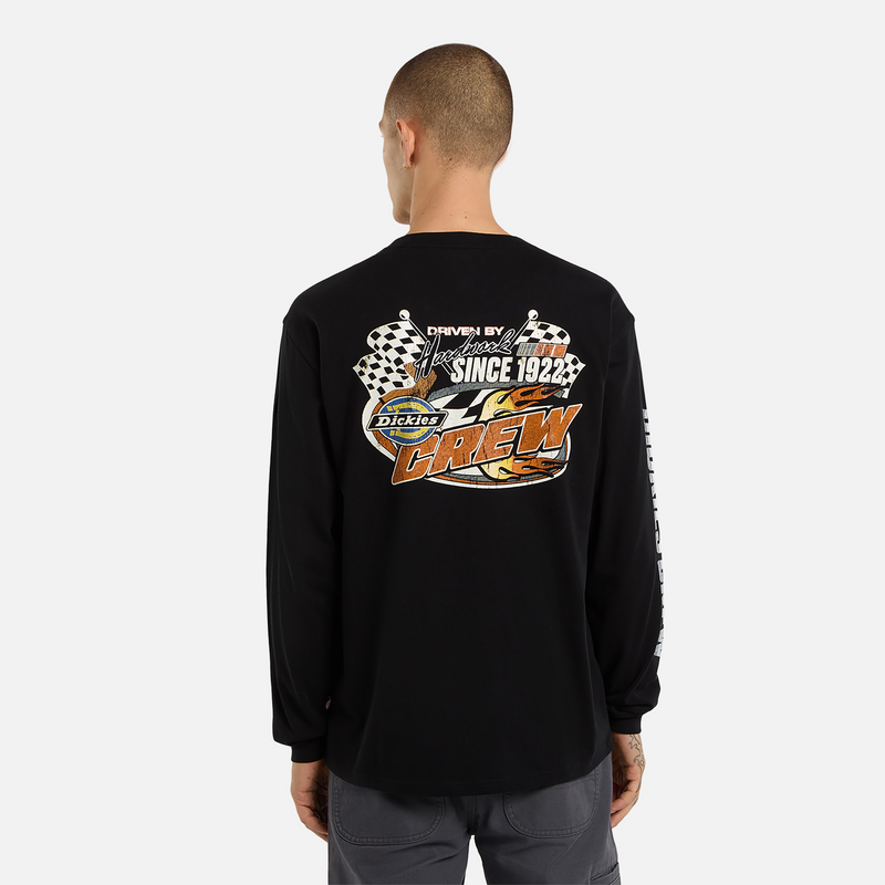 Thumbnail - Dickies NASHPORT LS TEE Langarmshirt schwarz in M