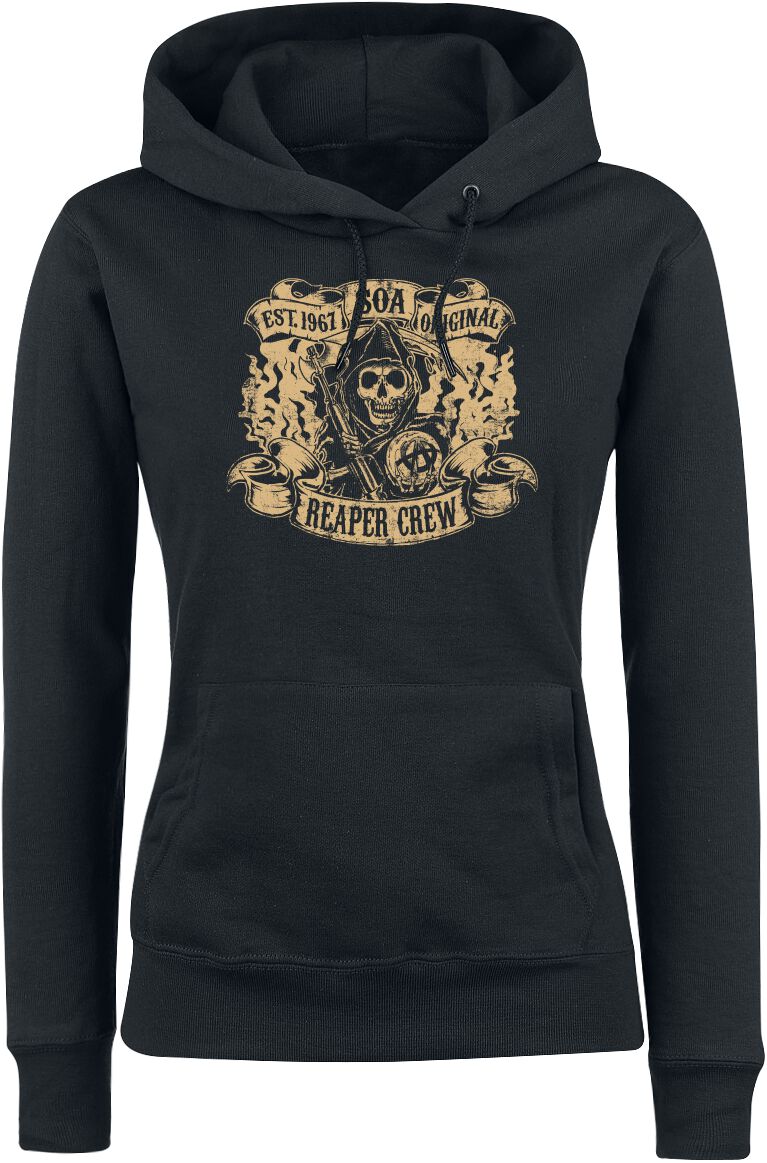 Sweat-shirt à capuche de Sons Of Anarchy - Reaper Crew - S à XXL - pour Femme - noir