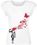 Girl Blowing Head off, Banksy, T-Shirt