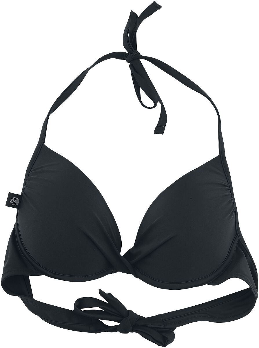 Black Premium by EMP Schwarzes Bikinioberteil mit Knotendetail Bikini Oberteil schwarz  - Onlineshop EMP