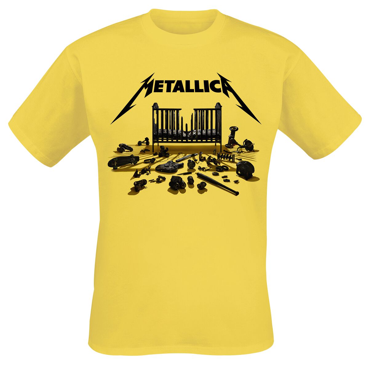 Metallica Simplified Cover (M72) T-Shirt gelb in XXL