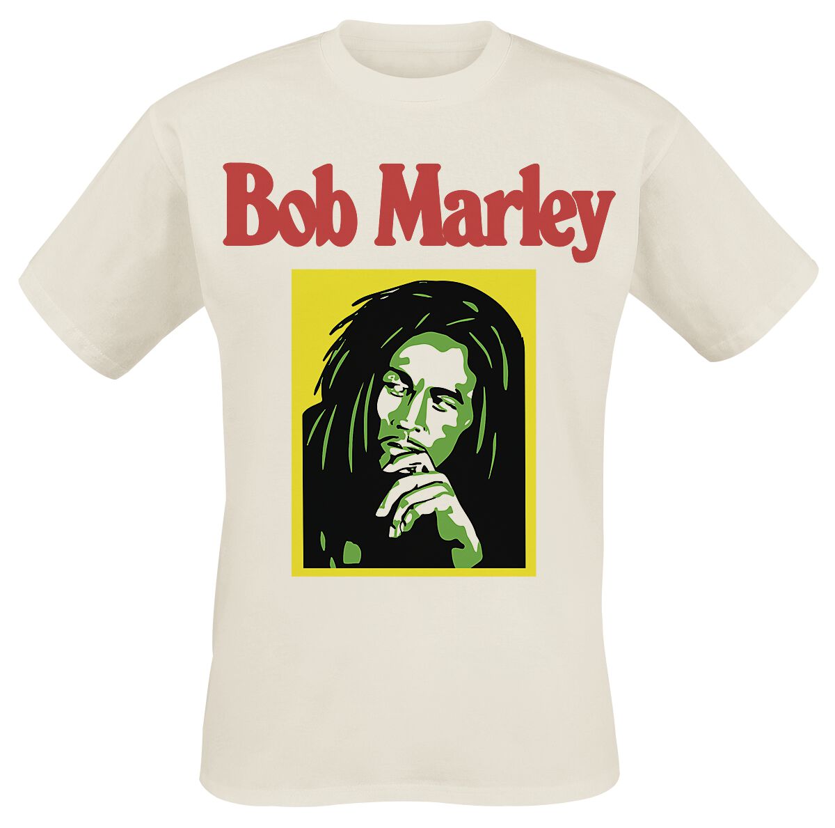 T-Shirt Manches courtes de Bob Marley - Rasta Coloured - S à XXL - pour Homme - naturel