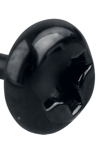 etNox hard and heavy Screw Ohrstecker-Set schwarz