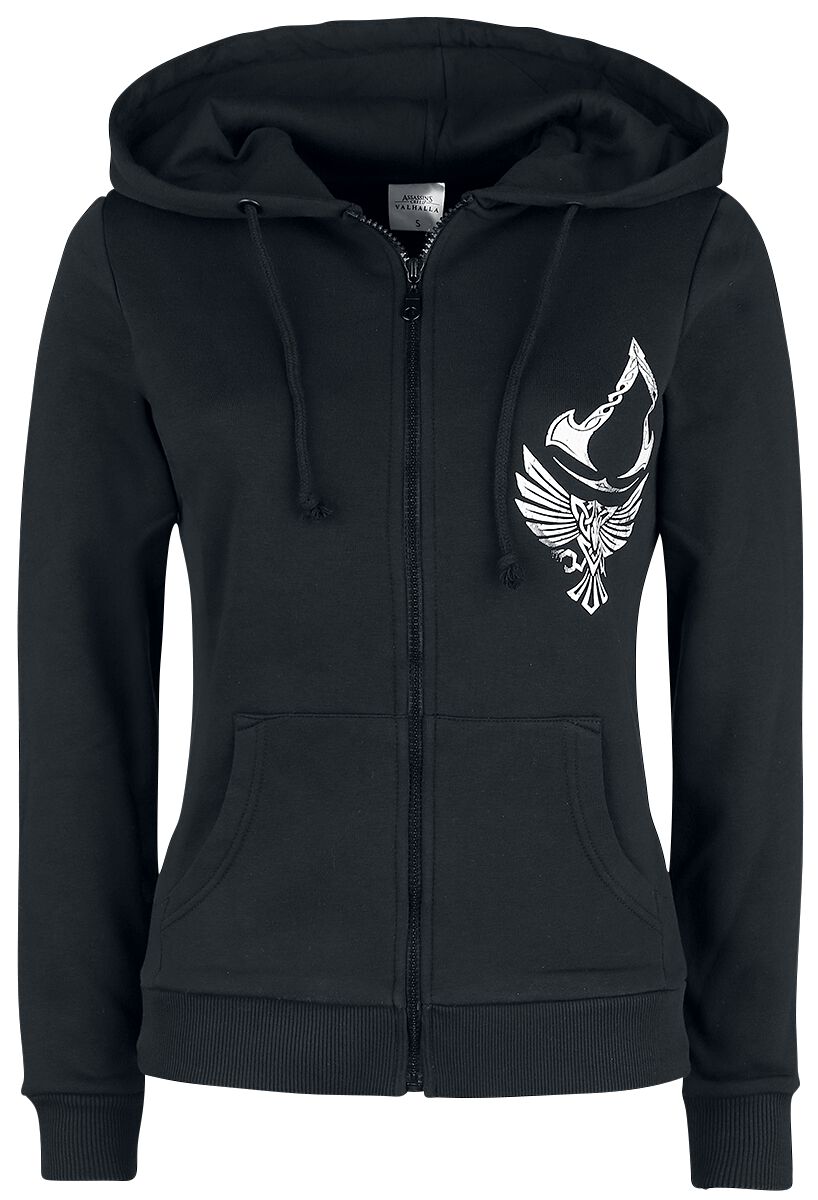 Assassin's Creed Valhalla - Raven & Symbol Hooded zip black