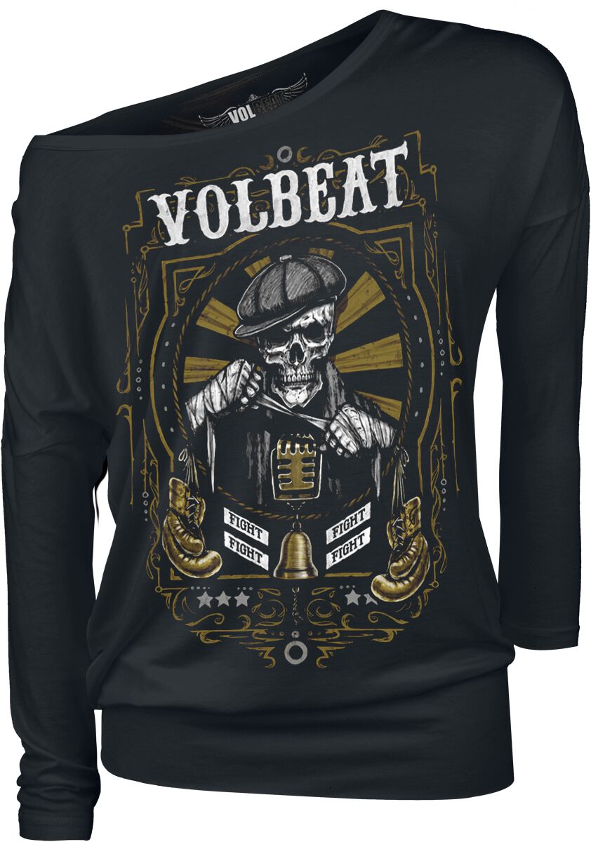 Fight Langarmshirt schwarz von Volbeat