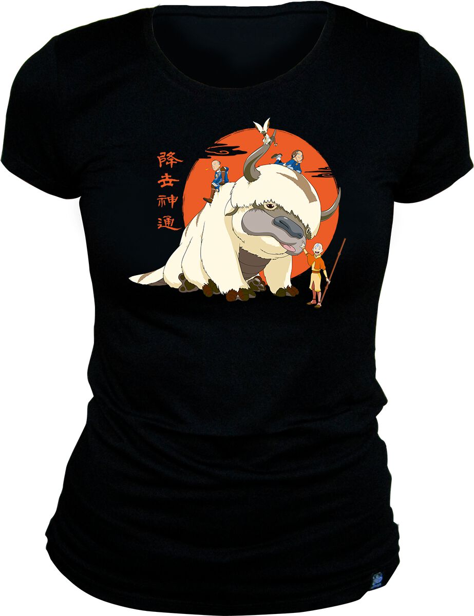 Image of T-Shirt di Avatar - The Last Airbender - Appa - S a XL - Donna - nero