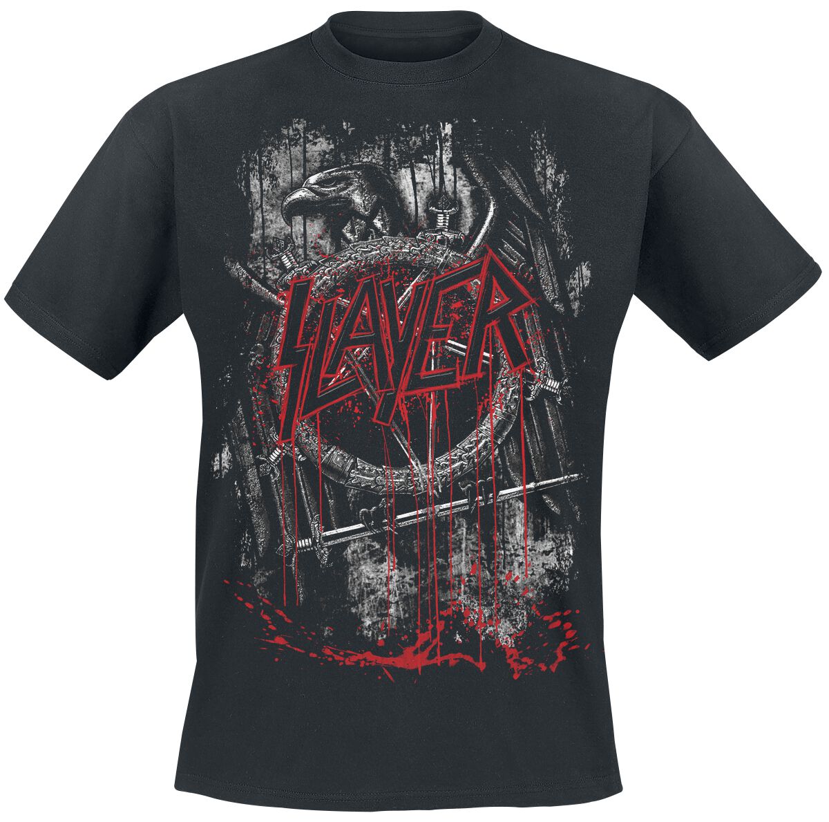Image of Slayer Dripping Eagle T-Shirt schwarz