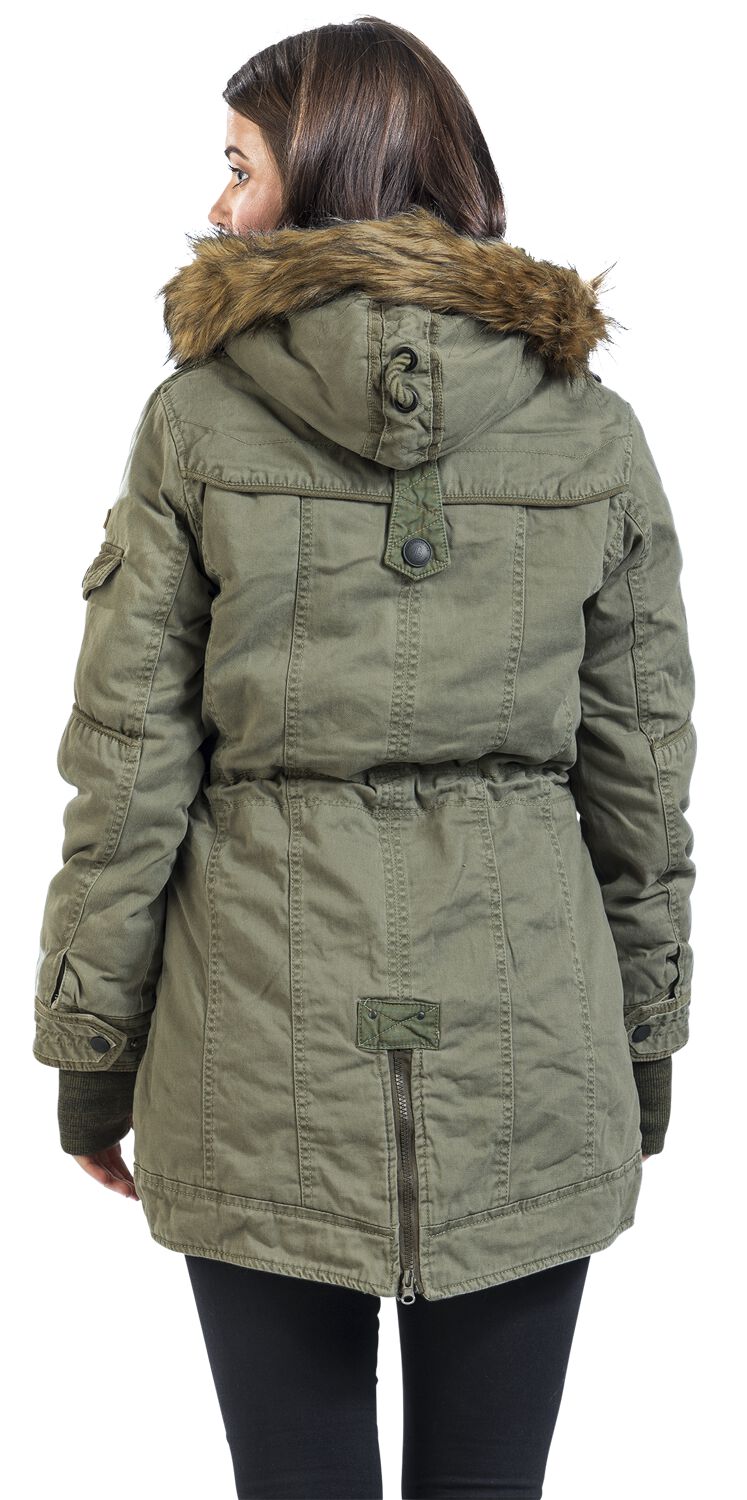 Brandit Steppjacke Damen Olive Saby Girls Parka Brandit