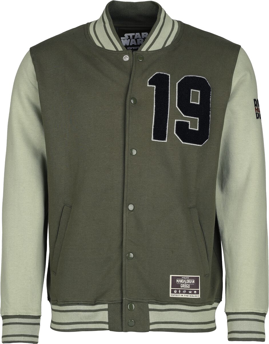 Star Wars - Disney Übergangsjacke - The Mandalorian - Bounty Hunter - S bis XXL - für Männer - Größe S - khaki  - Lizenzierter Fanartikel