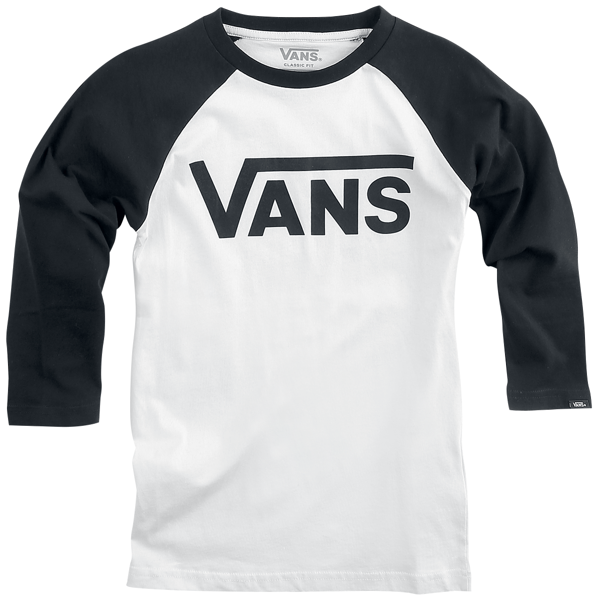 Vans Kids - BY VANS Classic Raglan - Langarmshirt - schwarz| weiß
