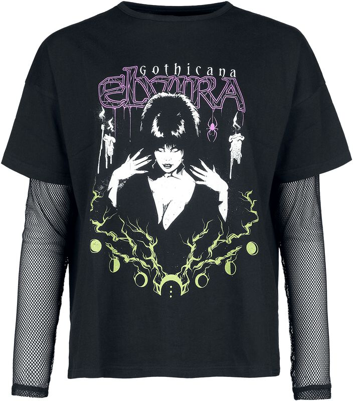Gothicana X Elvira 2in1 T-Shirt And Longsleeve