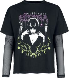 Gothicana X Elvira 2in1 T-Shirt And Longsleeve, Gothicana by EMP, Langarmshirt