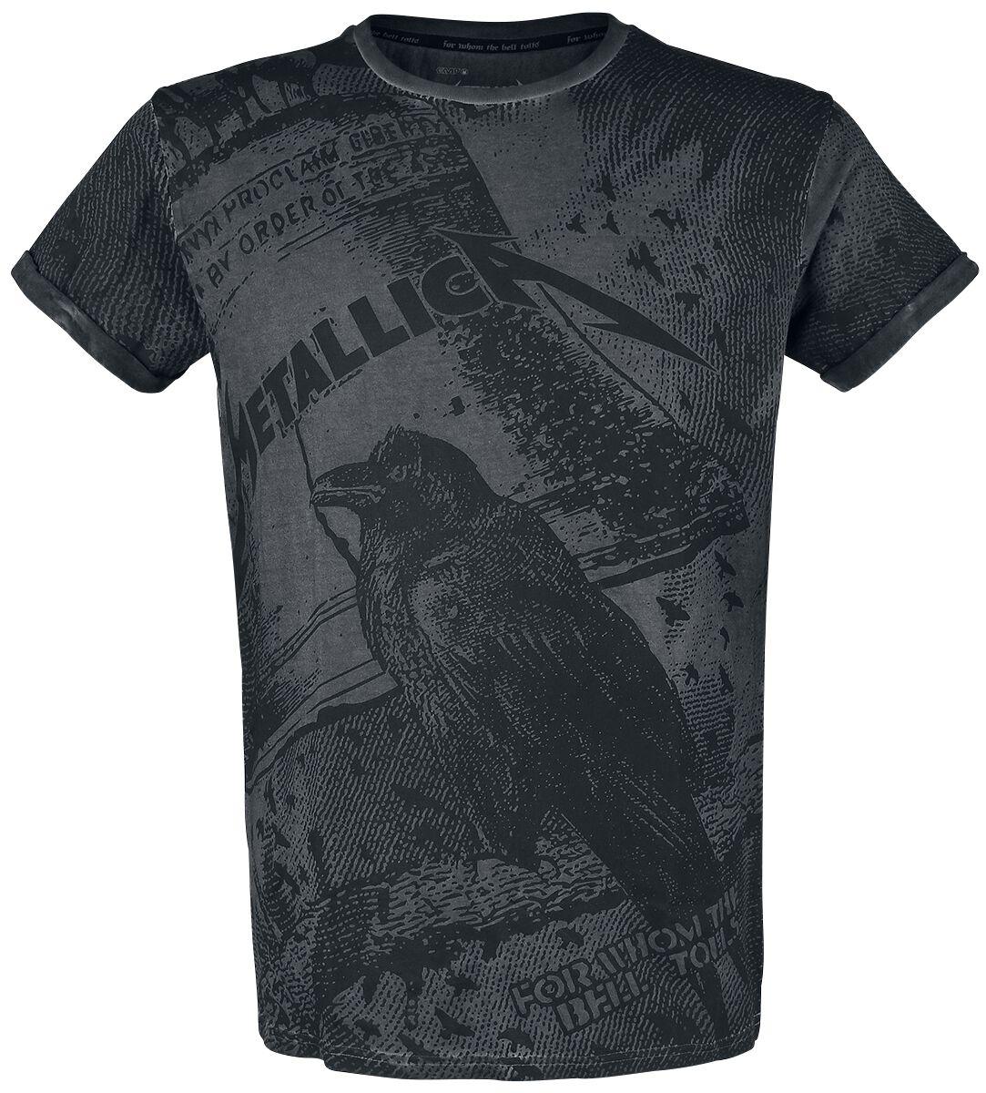 Image of T-Shirt di Metallica - EMP Signature Collection - S a 5XL - Uomo - grigio scuro