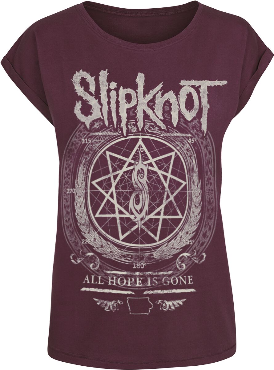 T-Shirt Manches courtes de Slipknot - Blurry - XS à XL - pour Femme - rouge