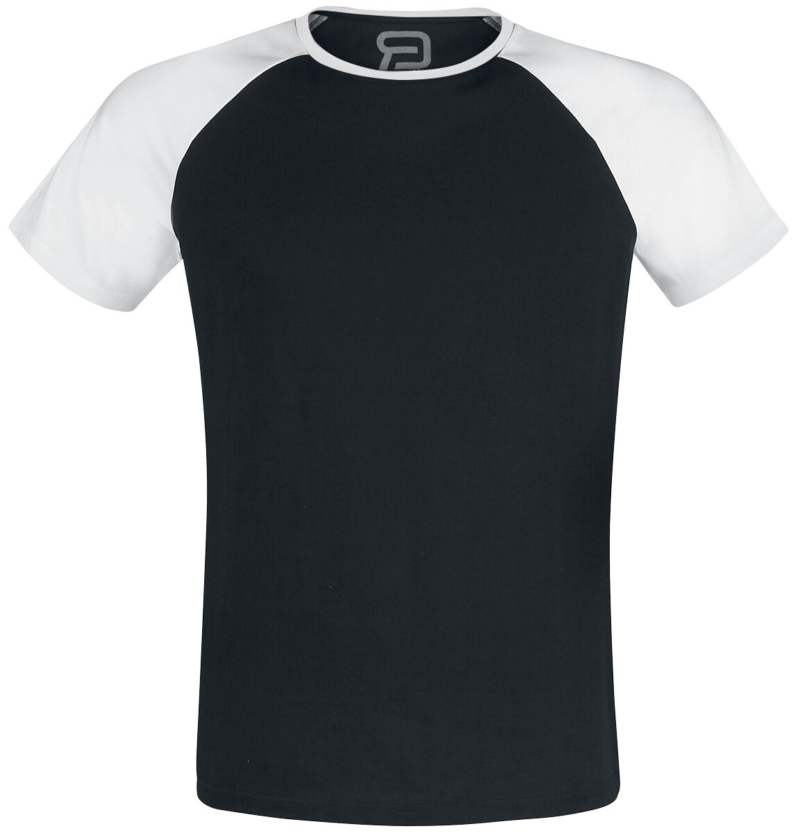 T-Shirt für Männer  schwarz/weiß Short Raglan Road von RED by EMP