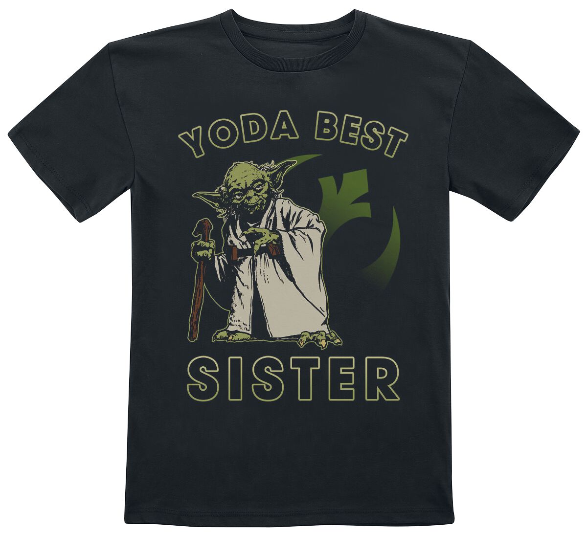 Star Wars Kids - Yoda Best Sister T-Shirt black