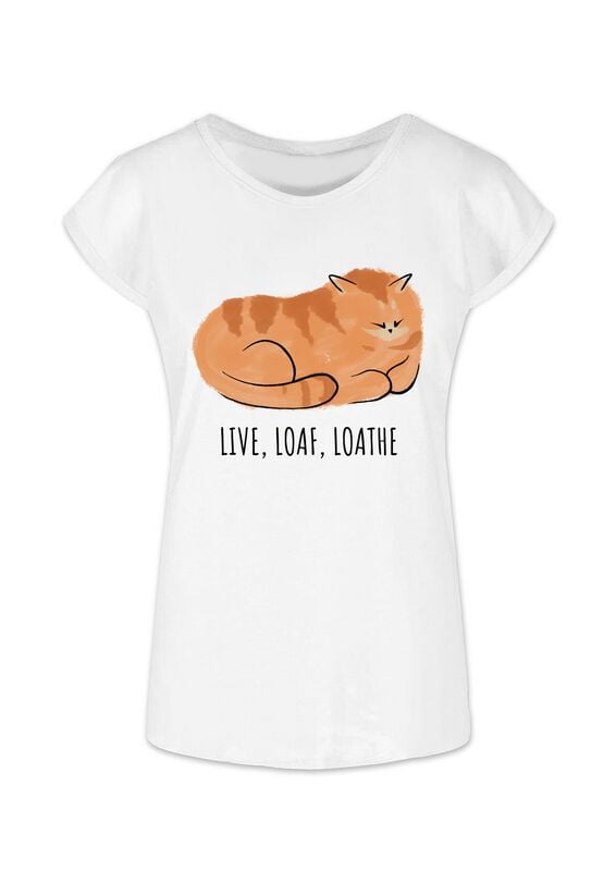 Goodie Two Sleeves Live, Loaf, Loathe T-Shirt weiß in L