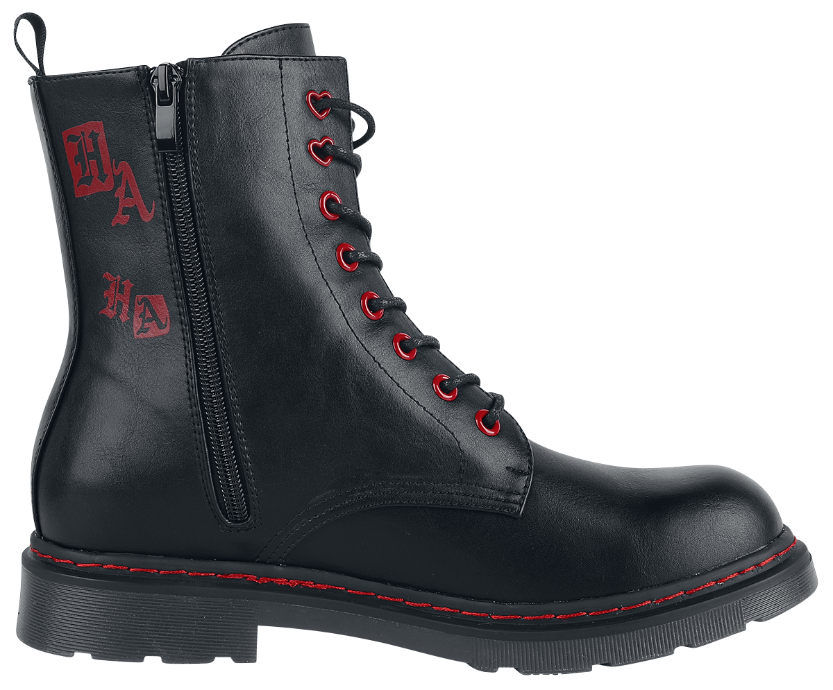 Batman Harley Quinn Stiefel rot schwarz