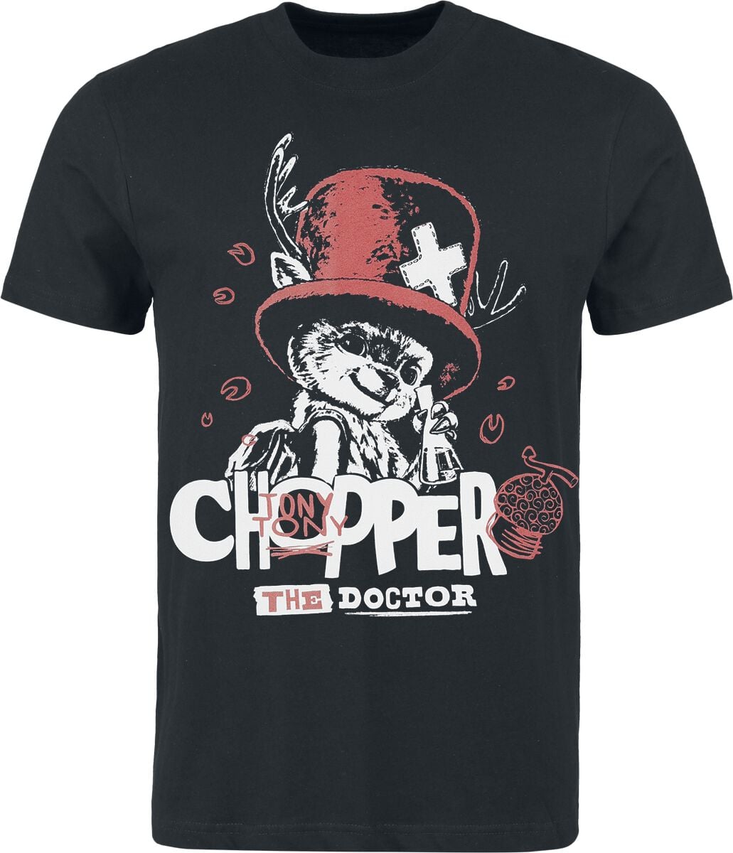 T-Shirt Manches courtes  de One Piece - Chopper - S à XXL - pour Homme - noir
