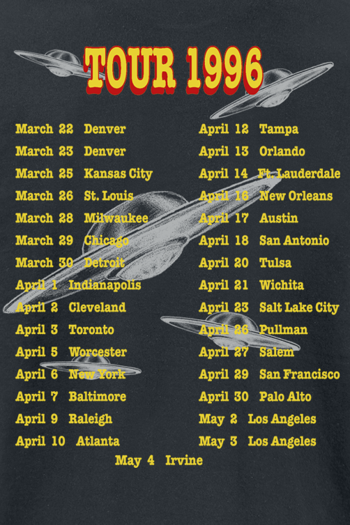 Thumbnail - Foo Fighters Tour ´96 T-Shirt schwarz in M