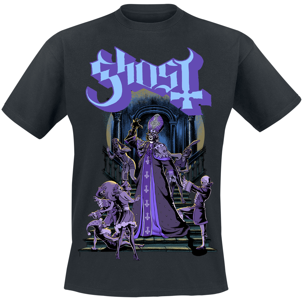 T-shirt  av Ghost - Masquerade - Herr - svart