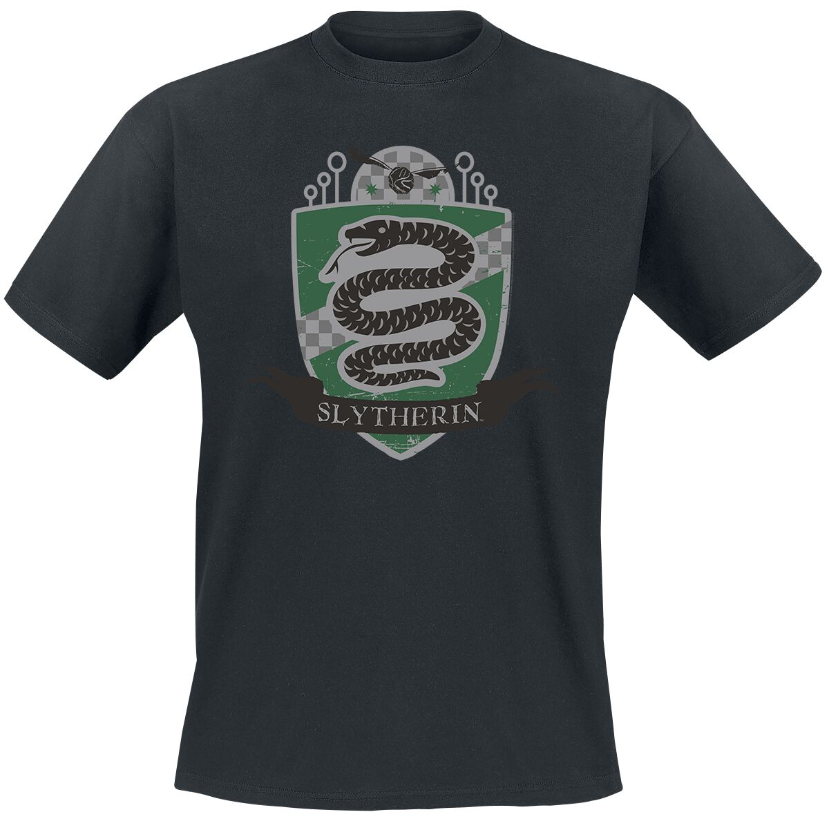 Harry Potter Slytherin Chest Badge T-Shirt black