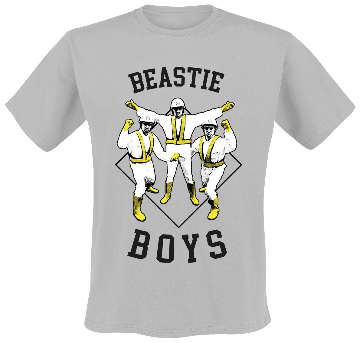 Hello Nasty Square Photo T-Shirt grau von Beastie Boys
