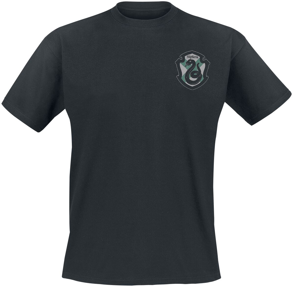 Harry Potter Quidditch Slytherin T-Shirt schwarz in XL