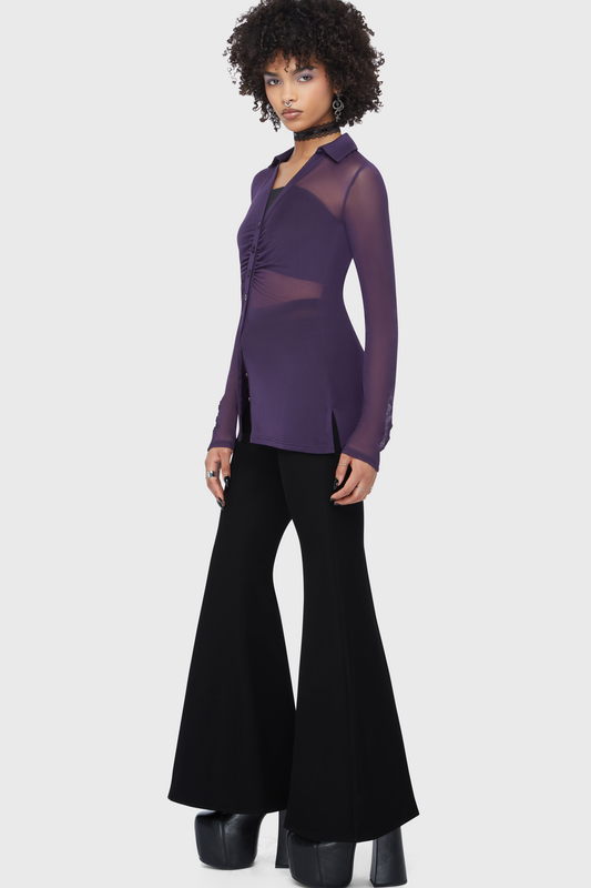 Thumbnail - Killstar Beneath The Eclipse - After The After Shirt (Purple) Langarmshirt lila in XL