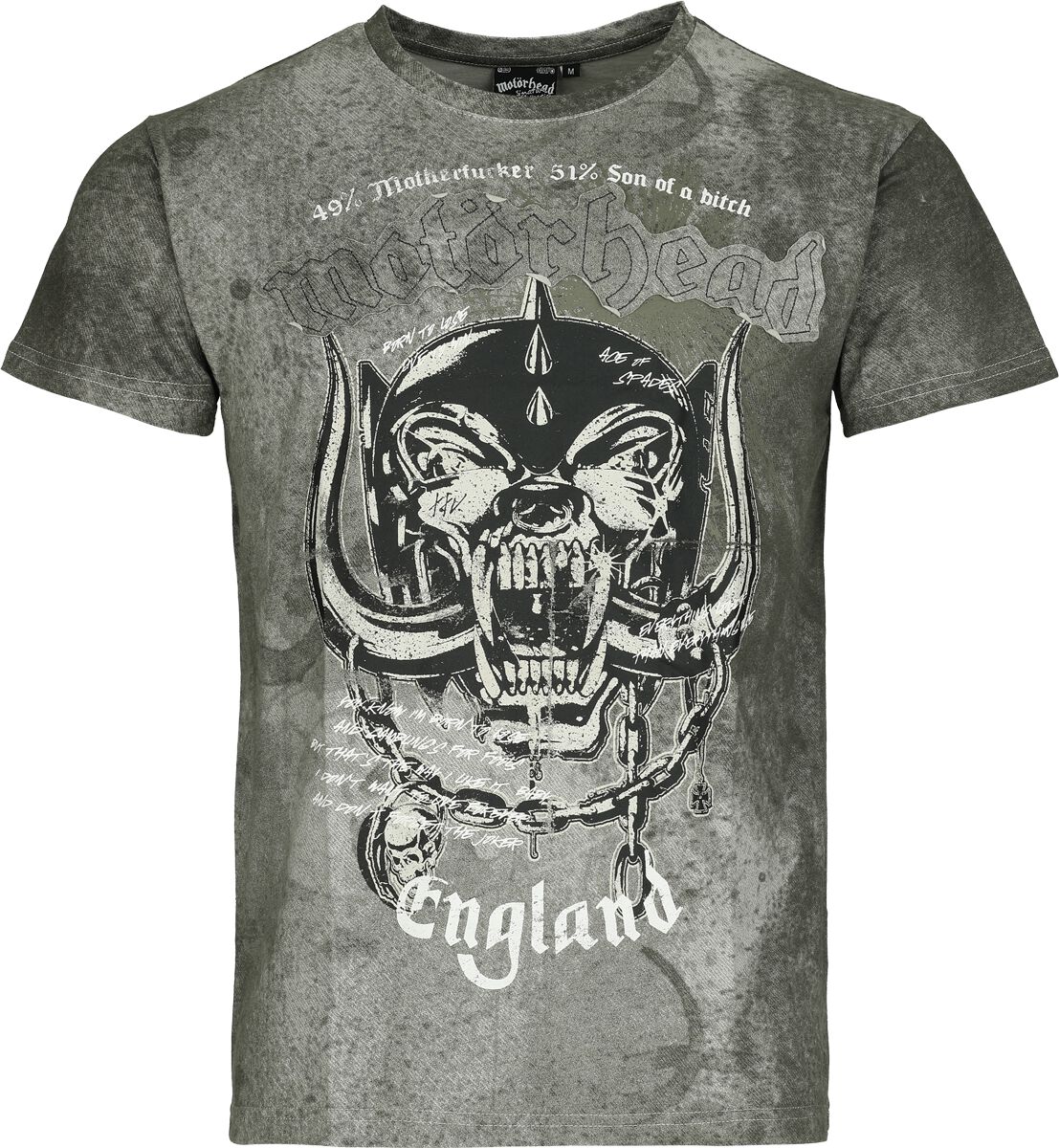 Koszulka Motörhead - T-shirt EMP Signature Collection - Mężczyźni - szary