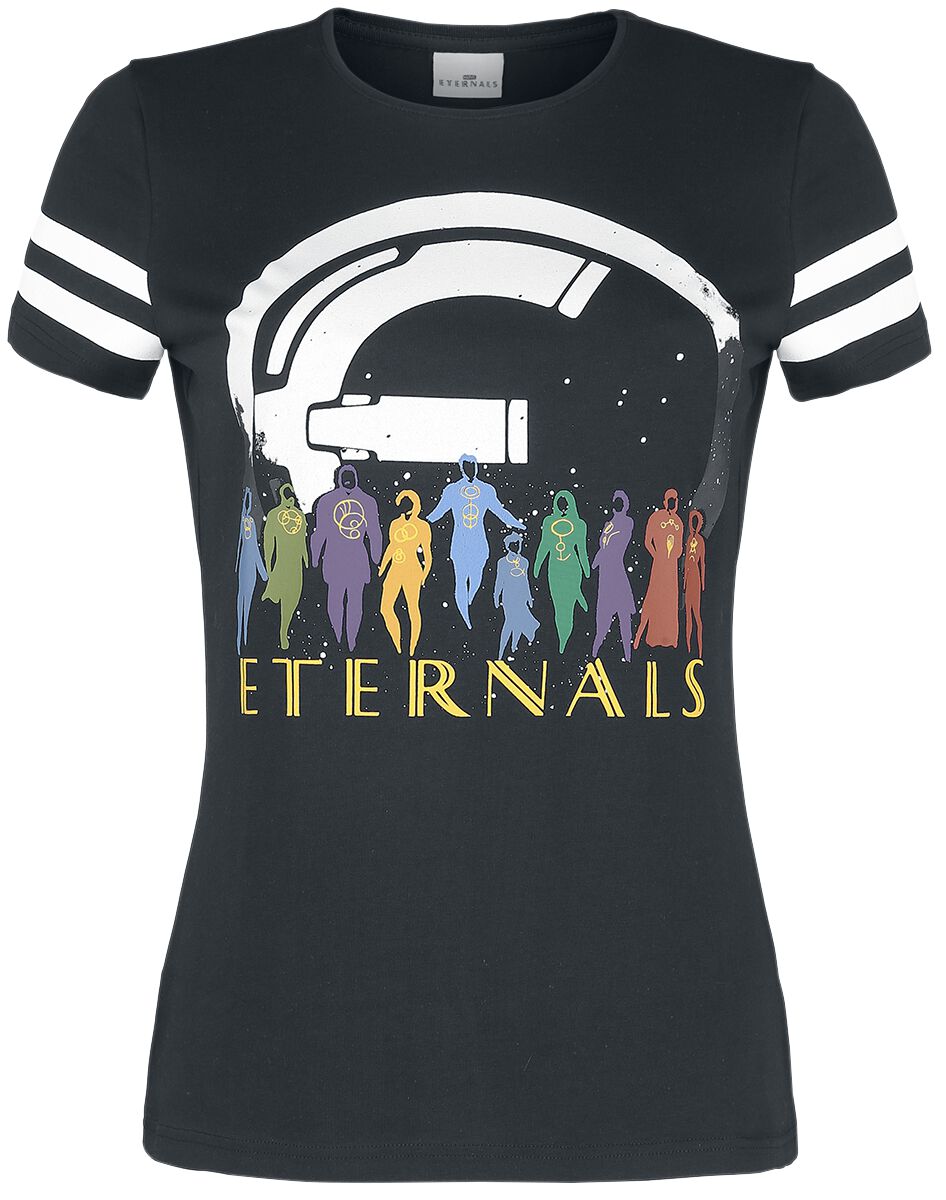 Eternals - Marvel T-Shirt - Heroes - S - für Damen - Größe S - schwarz  - Lizenzierter Fanartikel