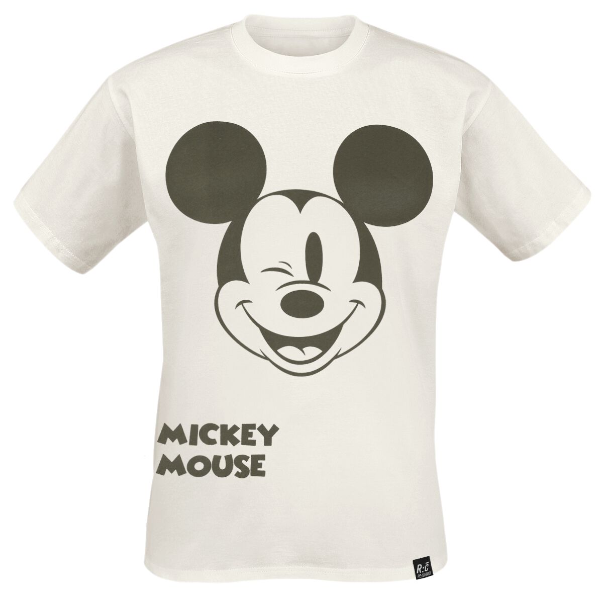 Mickey Mouse Recovered - Disney - Mickey Mouse Wink Face T-Shirt altweiß